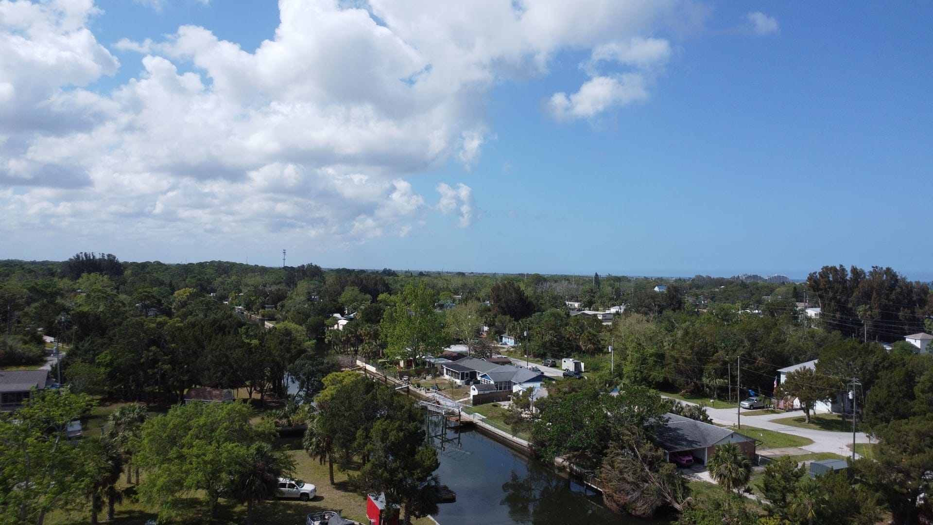 Drone aerial photo of new construction home inspection